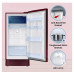 Refrigerator: Samsung 189 L, 5 Star, Digi-Touch Cool Digital Inverter, with Display Direct-Cool Single Door Refrigerator (RR21C2F25NJ/HL,Orange Blossom Red, Base Stand Drawer, 2023 Model)